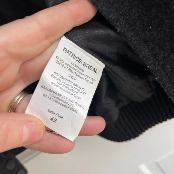 Vintage Varsity bomber jacket wool black and white streetwear timeless academia - Picture 8 of 9